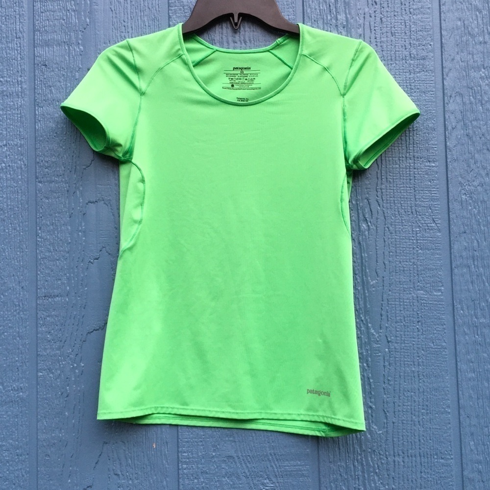 Patagonia Capilene 1 Silkweight Baselayer Tee Green Women’s Size XS v6x